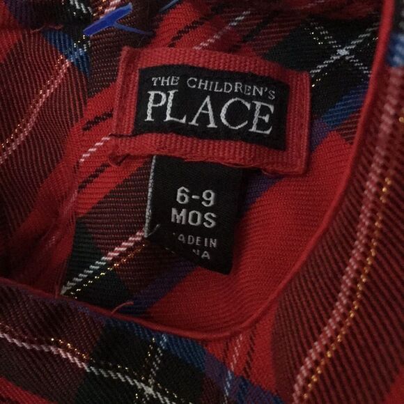 Bundle Sale 3 for $15 | The Children’s Place | 2 pc Plaid Dress | 6-9 months - Picture 9 of 13